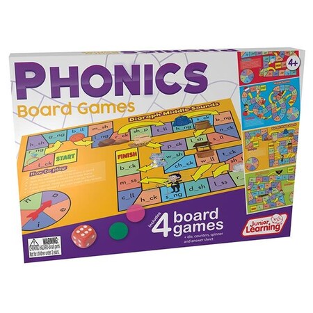 Junior Learning Junior Learning JRL422 Phonics Board Games JRL422